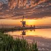 Le moulin à vent au lever du soleil sur Cor de Bruijn Photography