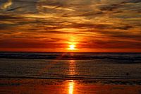 Sunset by the sea