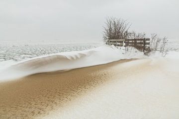 Weidelandschap in de winter van FotoBob