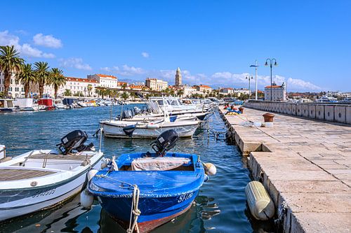 Kroatië : Boten in de haven van Split