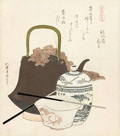 Keramik von Sôma, Katsushika Hokusai