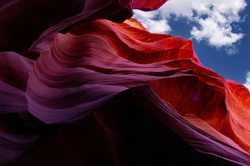 Antelope Canyon, unterer Canyon in Page, Arizona von Gert Hilbink