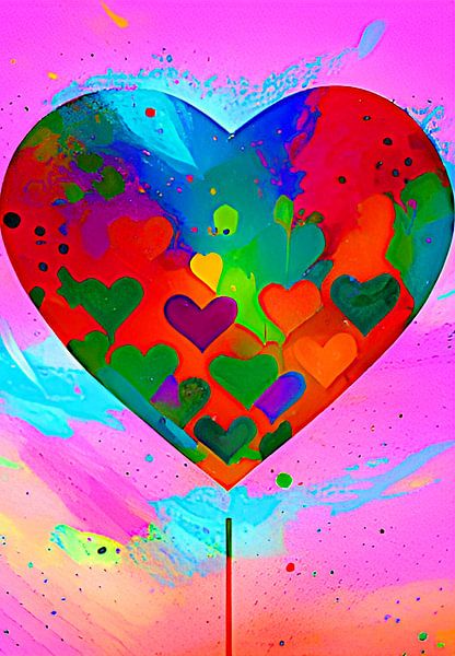 The world heart of peace by DJF by Dean Jayson Freeman Art | Level Up your Home