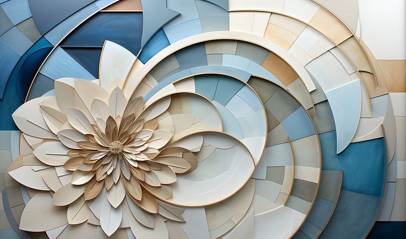 Three-dimensional petals by Heike Hultsch