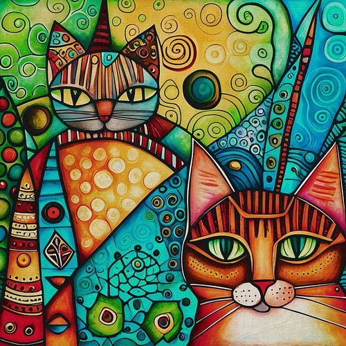 Artistiek katachtig meesterwerk