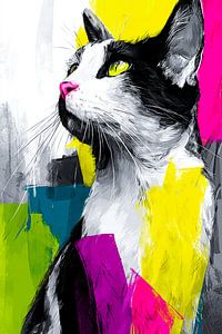 Die Neonkönigin Katze