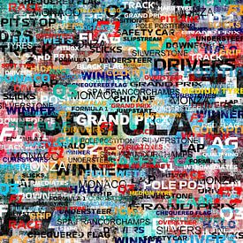 Word Wall Art Formula 1 by WordWallArts by Monique