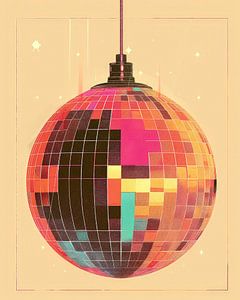 Schimmernde Disco