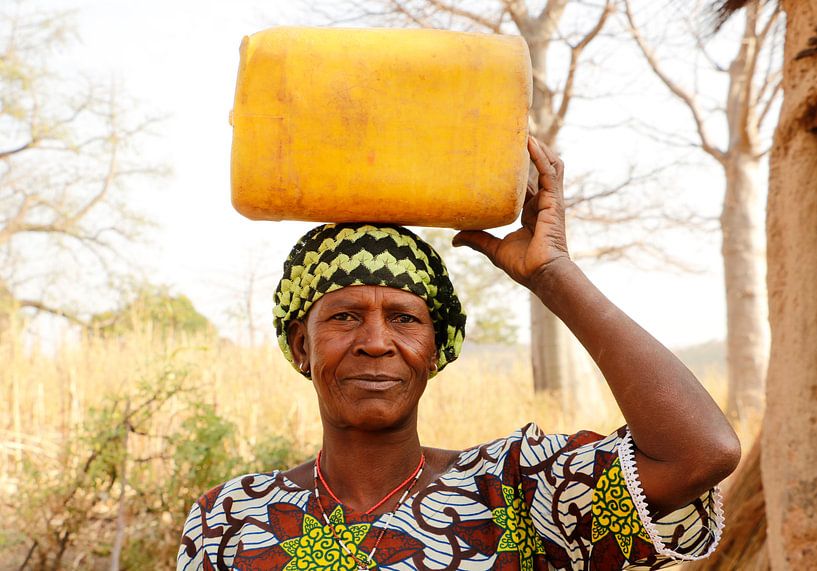 Vrouw uit Tata Somba, Benin von Cora Unk