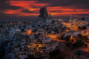 Ortahisar zum Sonnenuntergang