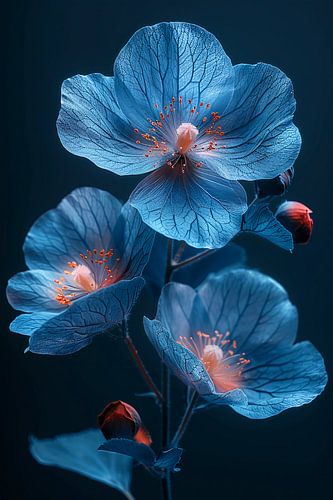 Blauwe bloemen