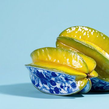 Delft Blue Starfruit Dreams (Rêves d'étoile de mer)