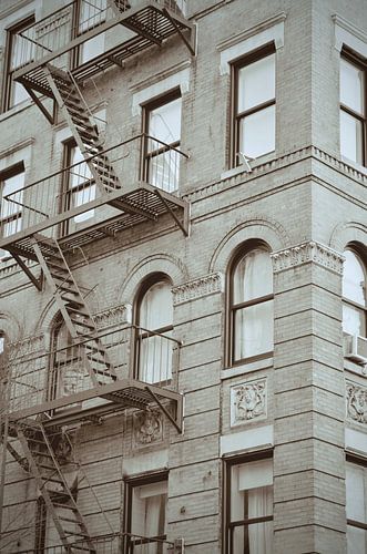 Fire Escape Stairs in New York - Architecture Photography