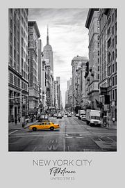 In focus: NEW YORK CITY Fifth Avenue | colorkey by Melanie Viola