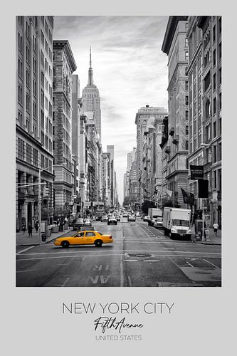 In focus: NEW YORK CITY Fifth Avenue | colorkey by Melanie Viola
