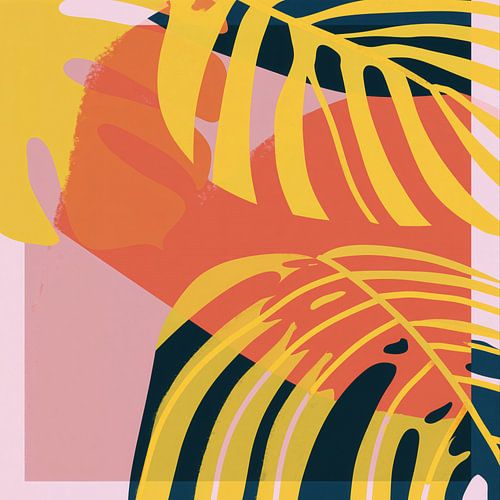 A Monstera fantasy in warm colours | Pure summer energy