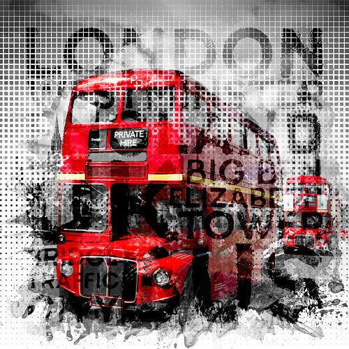 Graphic Art LONDON WESTMINSTER Buses | Typography