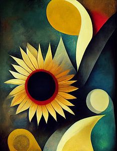 Sonnenblume abstrakt