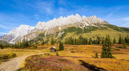 A small hut on the Hochkönig
