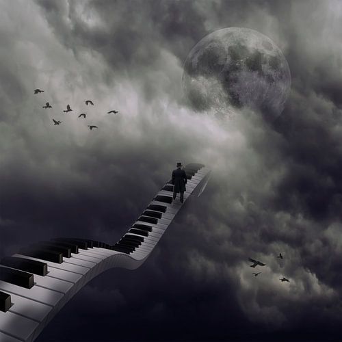 Spaziergang zum Mond