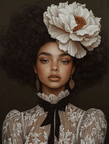 Portret in warme kleurtinten