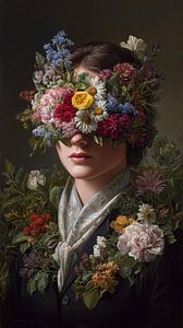 Blumenfrau | Blumen-Blindmaske