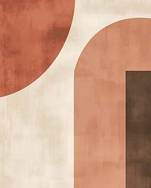 Géométrie minimaliste dans les tons de terre sur Thea