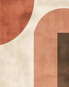 Minimalistische Geometrie in Erdtönen