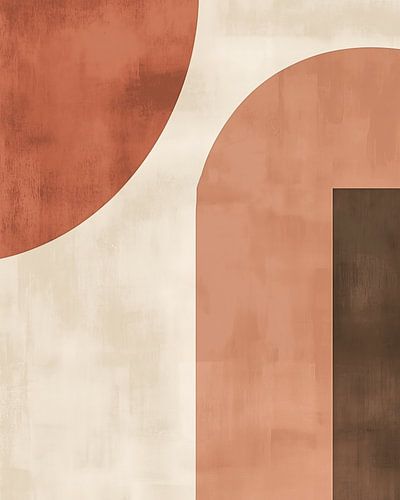 Géométrie minimaliste dans les tons de terre