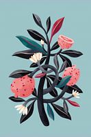 Roze citroen