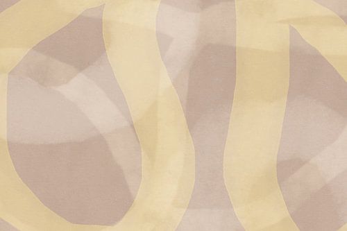 Abstracte aquarellijnen in neutrale pastelkleuren nr. 6