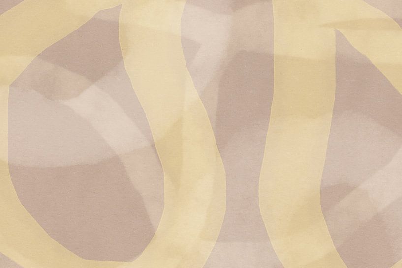Abstract watercolor lines in neutral pastel colors no. 6 by Dina Dankers