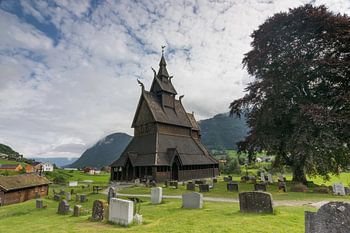Staafkerk van Vik in Noorwegen