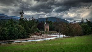 Abergeldie-Schloss am Fluss Dee