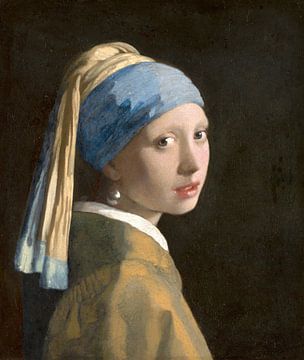 Mädchen mit dem Perlenohrring (spiegelbildlich) - Johannes Vermeer