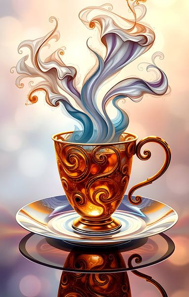 coffee or cappuccino dynamics Art by Egon Zitter