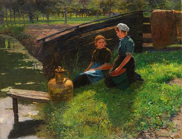 FRIEDRICH KALLMORGEN, zomermiddag, 1893 van Atelier Liesjes