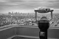 Uitzicht op downtown Los Angeles vanaf Griffith Observatory van Patrick van Os thumbnail