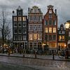 Grachtenpanden in Amsterdam van Tim Vlielander