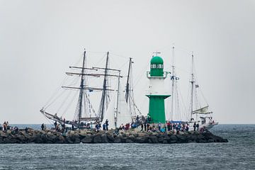Segelschiffe auf der Ostsee während der Hanse Sail von Rico Ködder