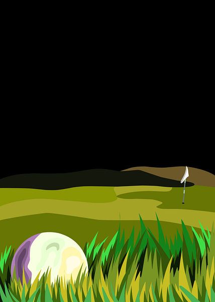 Golf in der Pop-Art von IHSANUDDIN .