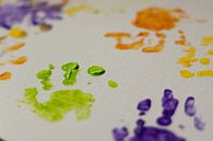 Baby hands and paint van Marco de Groot thumbnail