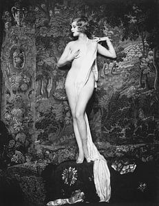 Pinup Hazel Forbes comme modèle de nu érotique vintage de 1928 sur Atelier Liesjes