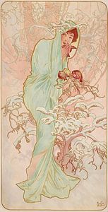 Les Saisons 1 (1896) von Alphonse Mucha