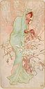 Les Saisons 1 (1896) door Alphonse Mucha van Peter Balan thumbnail