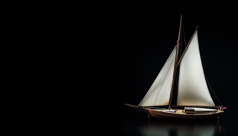 Model sailboat portrait panorama by TheXclusive Art
