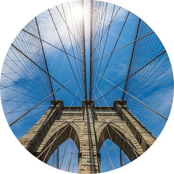 NEW YORK CITY Brooklyn Bridge in Detail  van Melanie Viola
