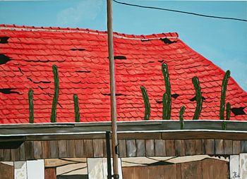 Verwaarloosd dak op Curaçao