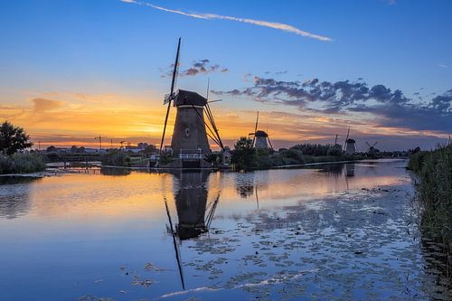Sunset in Kinderdijk