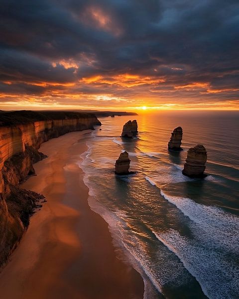 Magie an Australiens Küste von fernlichtsicht